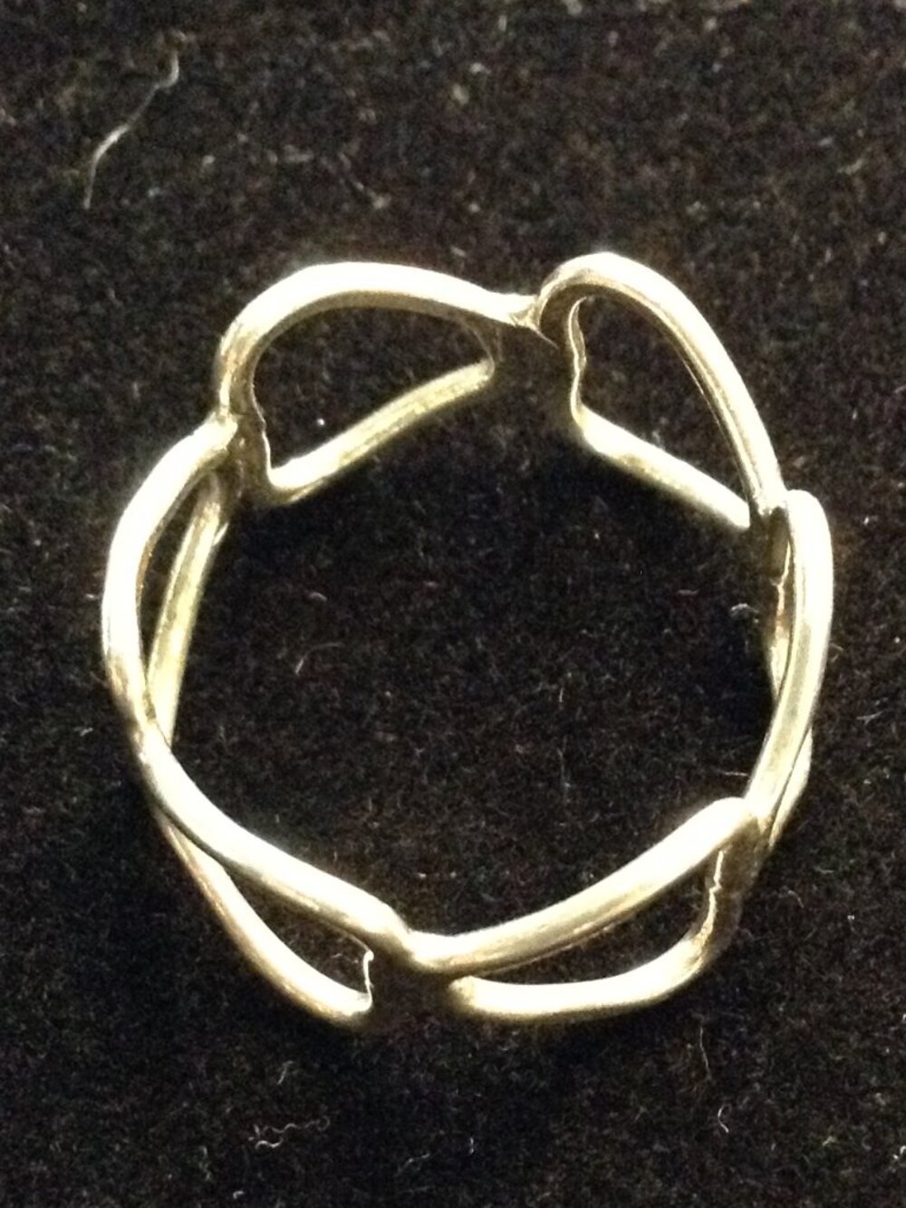 VTG 80's Mexican Sterling Wavy Freeform Openwork "Wedding Band" Y2K UNISEX chic
